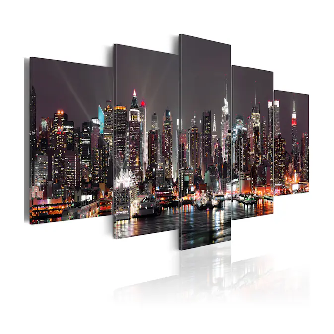 Tavla Arkiio Manhattan På Natten 200x100