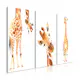 Tavla Arkiio Funny Giraffes 3 delar