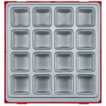 Inbyggnadslåda med 16 fack Teng Tools TTD02