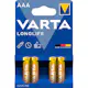 Batteri VARTA Alkaliska Longlife LR03/AAA 4-Pack