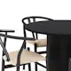 Matgrupp Bark Kopparbo Runt Matbord 106 cm med 4 Dastoori Matstol