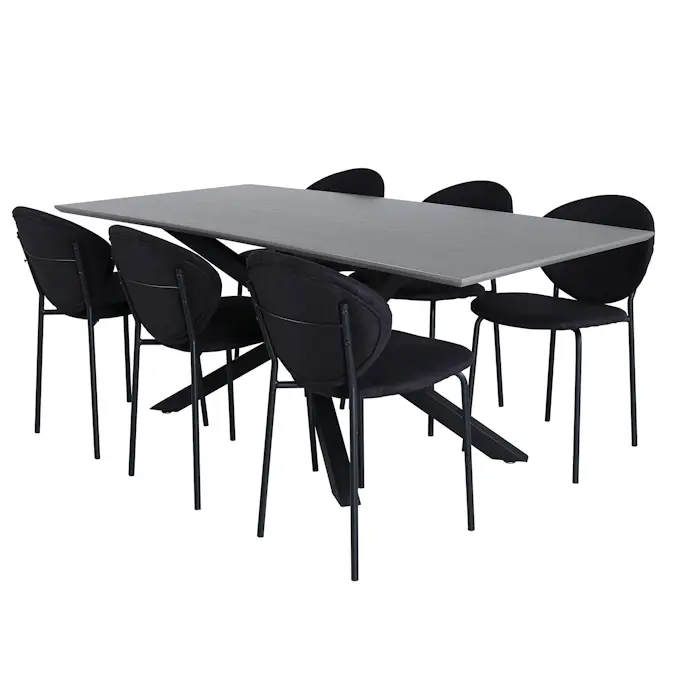 Matgrupp Venture Home Piata med 6 Valor Stolar