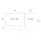 Stuga Palmako Aurelia 21,7 m² (inv. 20,6 m²)