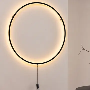 Vägglampa Vind Sörmjöle x Josefin Lustig Svart Aluminium Dimbar