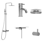 Blandarpaket Scandtap Steel Pleasure 2 med Accessoarer