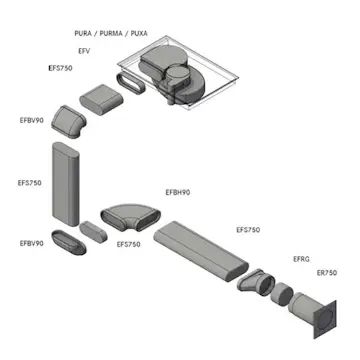 Rörpaket 3 BORA PURE rund