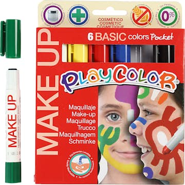 Ansiktsfärg Creativ Company Playcolor Make up Mixade Färger 6x5 g/1 Förp