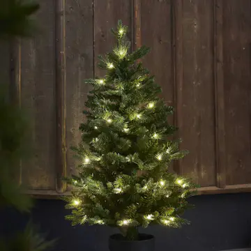 Julgran Star Trading Byske Plastgran 90 cm med LED 50 Ljus