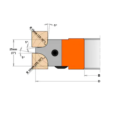 Skär CMT Orange Tools Radiefräs 2-pack 695.003.03