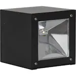 Solcells-vägglykta Star Trading Wally Cube Twilight