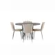 Matgrupp furniture/fashion Stone Ø120 cm med 4 Limhamn Light Stolar