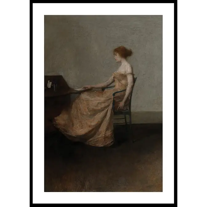 Poster Gallerix The Letter By Thomas Dewing