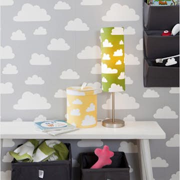 Tapet Färg & Form Moln Grå