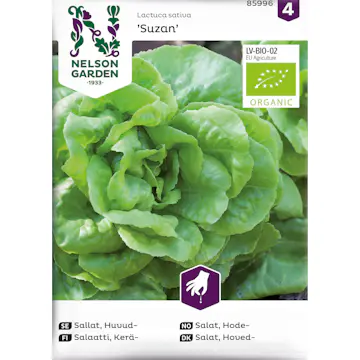 Frö Nelson Garden Sallat Suzan Organic Huvudsallat