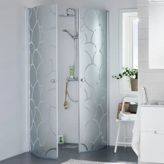 Duschhörn Hafa Igloo Round Leaf Silver