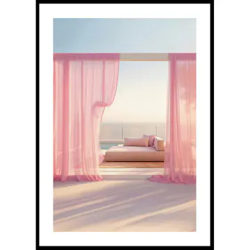 Poster Gallerix Daybed In Pink