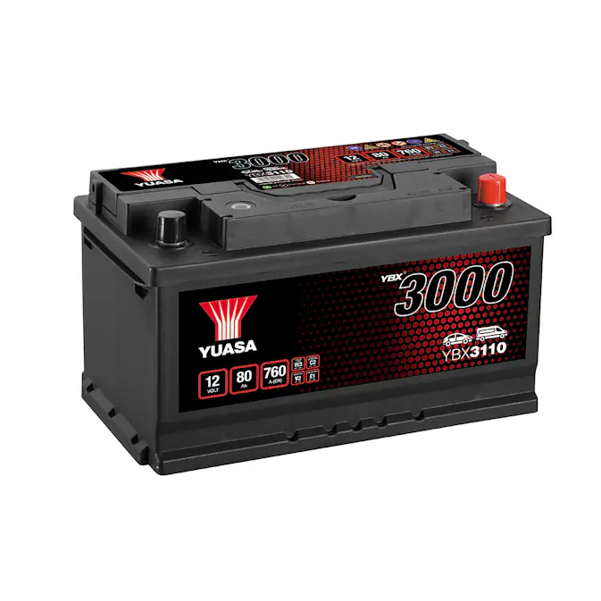 Startbatteri Yuasa 3000 80Ah 760A
