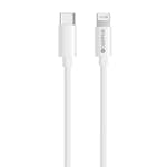 USB-C Champion till Lightning Kabel 1m Vit
