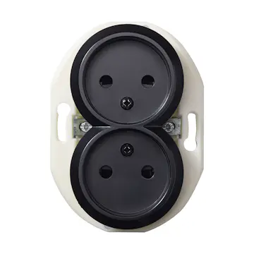 Vägguttag Schneider Electric Renova 2-vägs Ojordad