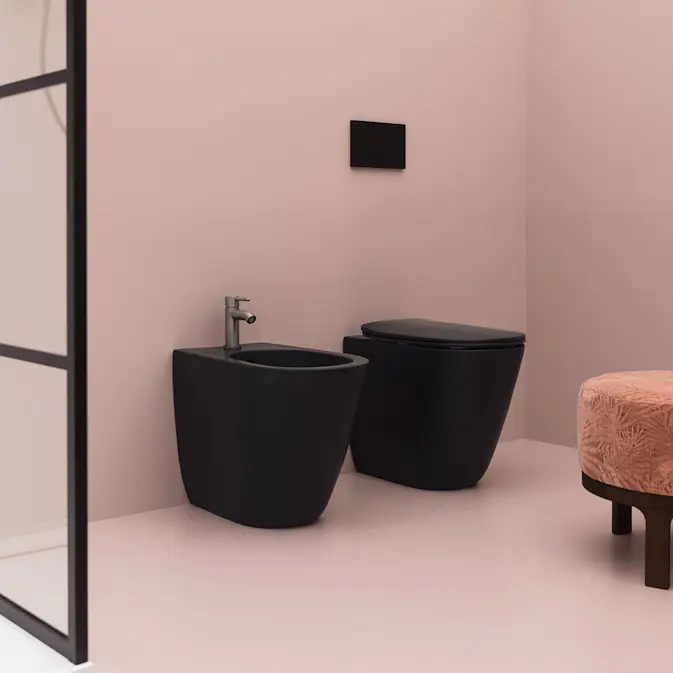 Bidé Lavabo Glomp Golvstående BTW