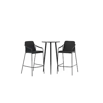 Matgrupp Venture Home Plaza Ø60 cm med 2 st Bella stolar