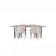 Matgrupp furniture/fashion Stone med 4 Limhamn Light Stolar