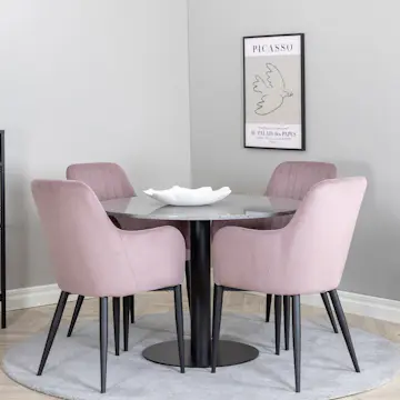 Matgrupp Venture Home Razzia med 4st Comfort Stolar