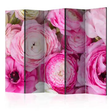 Rumsavdelare Skärmvägg Arkiio Ranunculus Flowers II 225x172 cm