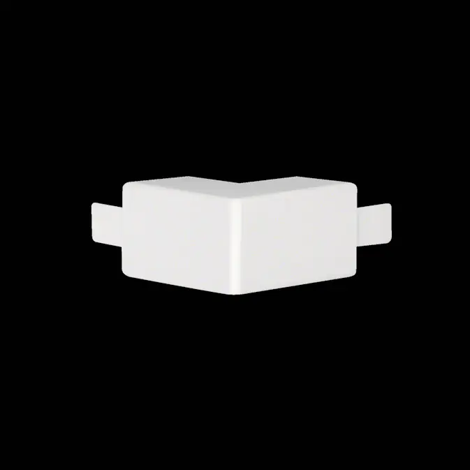 Ytterhörn till Matarkanal Hager LF/LFH 30 x 30 mm Halogenfri Vit RAL 9016