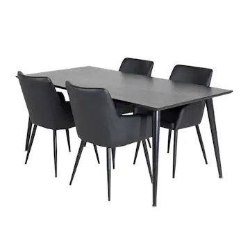 Matgrupp Venture Home Disa med 4 Corina Stolar Konstläder