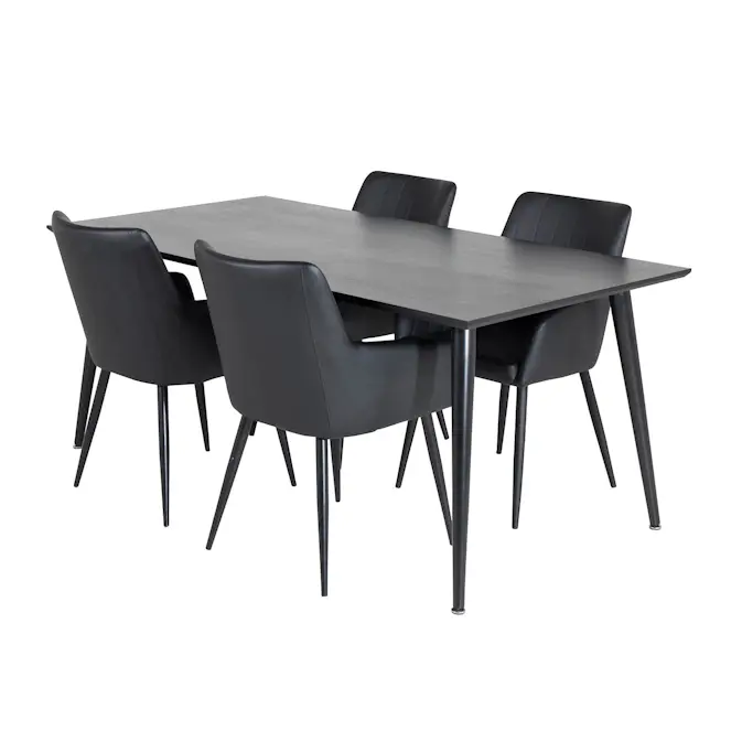 Matgrupp Venture Home Disa med 4 Corina Stolar Konstläder