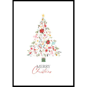 Poster Gallerix Merry Christmas Tree