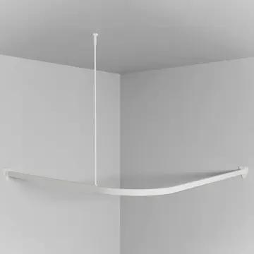 Draperistång Svedbergs Vinkel 90x90 cm Vit