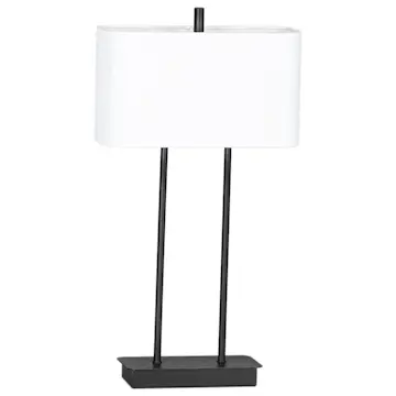 Bordslampa By Rydéns Luton H56 cm Svart/Vit