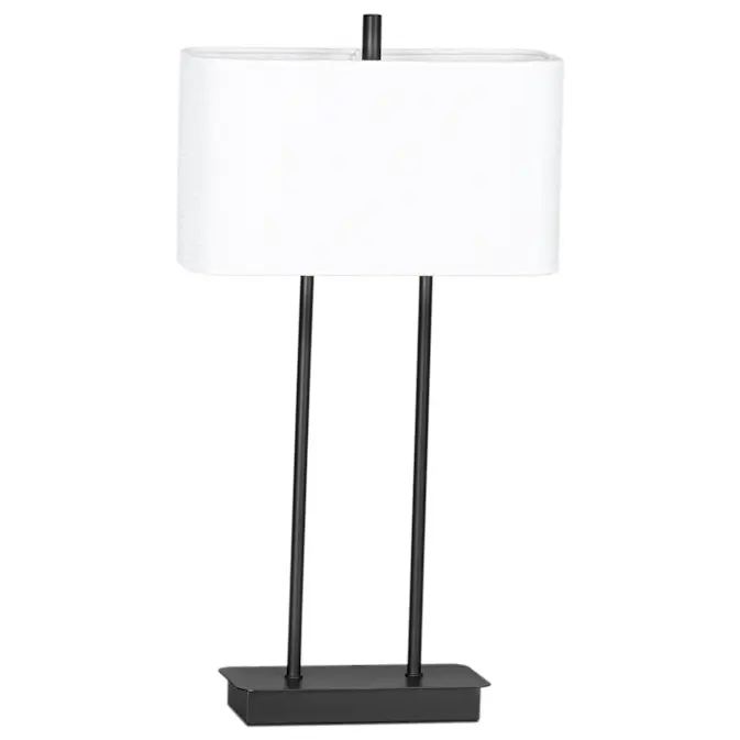 Bordslampa By Rydéns Luton H56 cm Svart/Vit