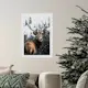 Poster Gallerix Winter Landscape Deer