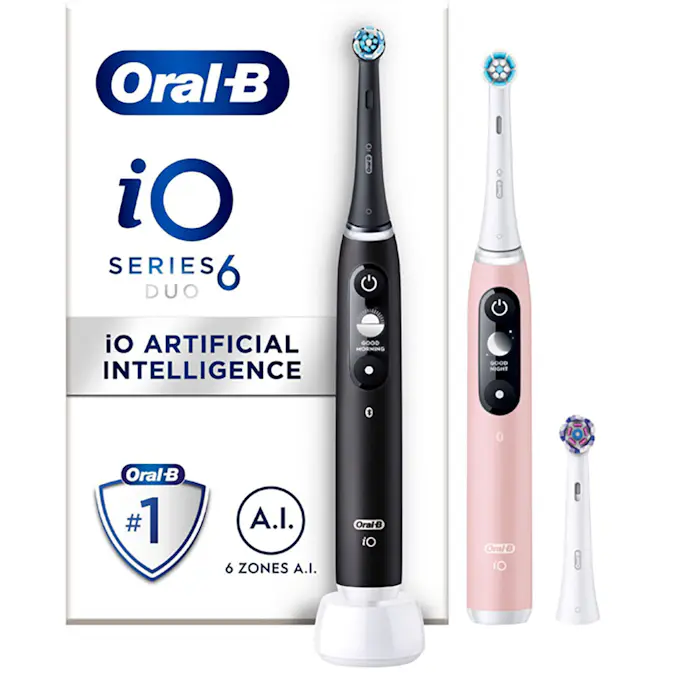 Eltandborste Oral-B iO6 Series M6 Black/Light Rose