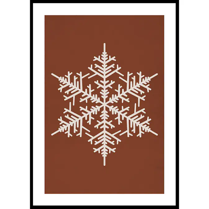 Poster Gallerix Snowflake WB