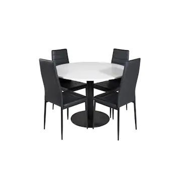 Matgrupp Venture Home Roxanna med 4 Sly Stolar Runt