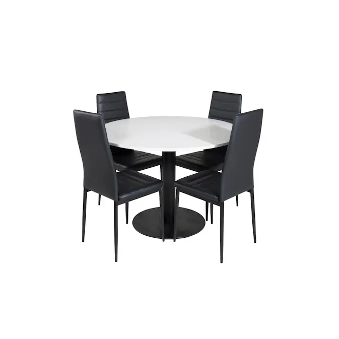 Matgrupp Venture Home Roxanna med 4 Sly Stolar Runt