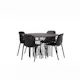 Matgrupp furniture/fashion Stone Rund med 4 Baltimore Stolar