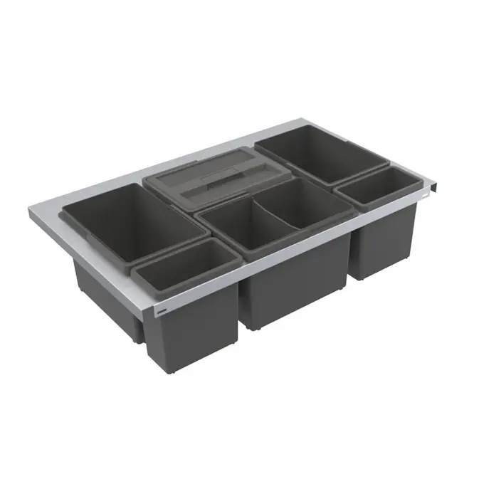 Källsorteringskärhållare Beslag Design Cube Smart 800