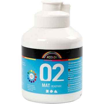 Akrylfärg Creativ Company Readymix A-color Nr 02 Matt 500 ml/1 Flaska