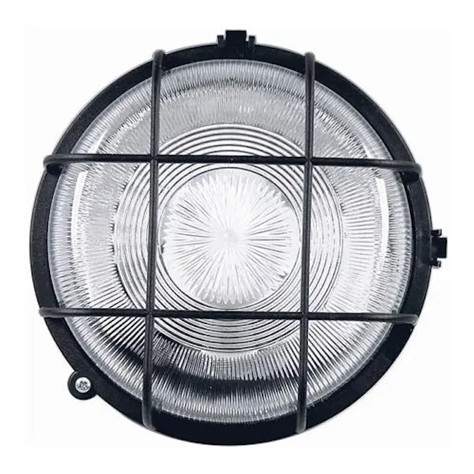 Gallerarmatur Malmbergs Rund Svart 100w