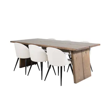 Matgrupp Venture Home Lotus med 6 Valentina Stolar