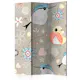 Rumsavdelare Skärmvägg Arkiio Natural Pattern With Birds 135x172 cm
