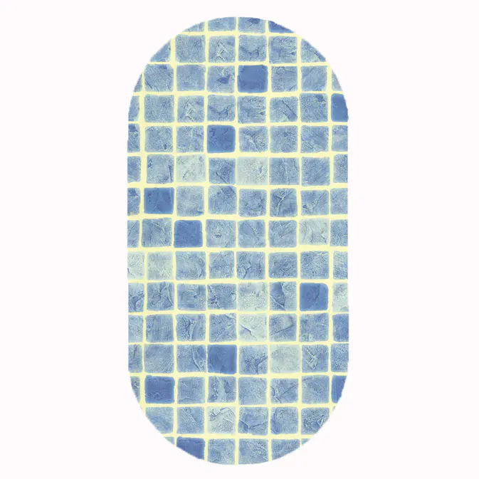 Oval Poolliner Planet Pool Mönstrad Djup 150 cm