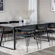 Matgrupp Venture Home Estelle med 6 Aris Stolar Sammet
