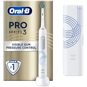 Eltandborste Oral-B Pro 3 White Olympics + TC