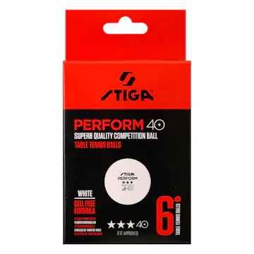 Pingisboll Stiga Sports Perform 3-Star White 6-Pack